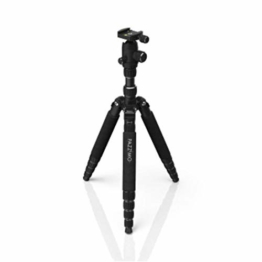 Kamera Stativ für Spiegelreflexkamera (DSLR-Tripod mit Zubehör, 1530g leicht, 3-Wege Kugelkopf, inkl. Tasche, Reisestativ, Dreibeinstativ, Fotostativ, passend für Canon Nikon Sony Kameras) schwarz - 1