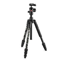 Manfrotto Befree Advanced Camo Reisestativ, Advanced Travel Tripod Kit, mit Kugelkopf mit Ergonomischen Bedienelementen, Drehverschluss, Fotostativ, Stativ für Videokameras und Kameras - Grün - 1