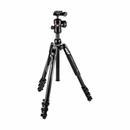 Manfrotto Befree Advanced Stativ mit Hebelverschluss, Reisestativ Kit mit Kugelkopf, tragbar und kompakt, Aluminium Stativ für DSLR Reflex und spiegellose Kameras, Kamera-Zubehör - 1