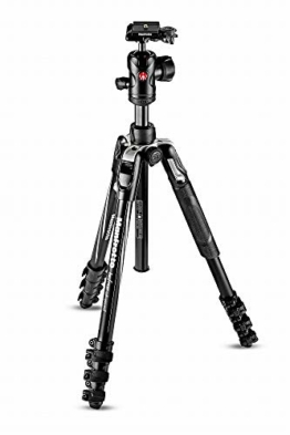 Manfrotto Befree Advanced Stativ mit Schnellverschluss, Reisestativ mit Kugelkopf, kompakt und tragbar, Aluminium Stativ für DSLR- und spiegellose Kameras, Kamerazubehör - 1