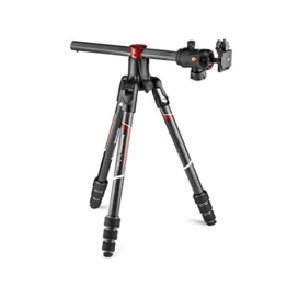 Manfrotto Befree GT XPRO Carbon: Stativ mit Kugelkopf 496, M-Lock-System, 90-Grad-Säule, 200PL-PRO-Platte, für DSLR- oder CSC-Kamera mit langem Objektiv, Makrofotografie, Carbon, MKBFRC4GTXP-BH - 1